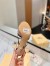 Valentino Garavani Bepointy Sandals 100mm in Nude Patent Leather