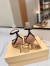 Valentino Garavani Bepointy Sandals 100mm in Nude Patent Leather