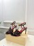 Valentino Garavani Studdy Sandals 100mm in Black Kidskin