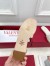 Valentino VLogo Cut-out Slide Sandals in White Leather