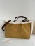 Valentino Medium Suede Shopping Bag with Sheepskin Lining