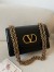 Valentino Garavani Vain Shoulder Bag in Black Calfskin