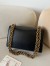 Valentino Garavani Vain Shoulder Bag in Black Calfskin