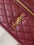 Saint Laurent Gaby Mini Vanity Bag in Bordeaux Lambskin