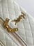 Saint Laurent Gaby Mini Vanity Bag in White Lambskin
