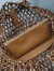 Saint Laurent Icare Medium Bag in Brown Wood Beads