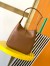 Saint Laurent Le 5 À 7 Supple Small Hobo Bag in Brown Leather