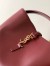 Saint Laurent Le 37 Large Bucket Bag in Burgundy Leather