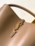 Saint Laurent Le 37 Large Bucket Bag in Caramel Leather