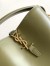 Saint Laurent Le 37 Small Bucket Bag in Dark Green Leather