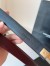 Saint Laurent Charniere Buckle Belt 25MM in Bordeaux Leather