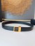 Saint Laurent LA 66 Buckle Belt 30MM in Black Leather