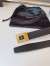 Saint Laurent LA 66 Buckle Belt 30MM in Black Leather