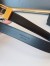Saint Laurent LA 66 Buckle Belt 30MM in Black Leather