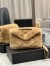 Saint Laurent Loulou Puffer Small Bag In Beige Shearling