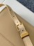 Saint Laurent Manhattan Small Shoulder Bag in Beige Calfskin