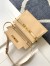 Saint Laurent Manhattan Small Shoulder Bag in Beige Calfskin