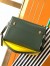 Saint Laurent Manhattan Medium Shoulder Bag in Green Calfskin