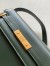 Saint Laurent Manhattan Medium Shoulder Bag in Green Calfskin