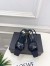 Saint Laurent Jerry Slingback Sandals 80 mm in Black Lambskin