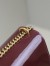 Saint Laurent Sunset Medium Chain Bag in Bordeaux Patent Calfskin