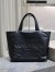 Saint Laurent Wide Puffer Tote Bag in Black Nappa Lambskin