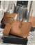 Saint Laurent Shopping Tote Bag in Brown Leather