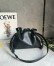 Loewe Panta Flamenco Medium Clutch Bag in Black Calfskin