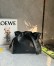 Loewe Panta Flamenco Medium Clutch Bag in Black Calfskin