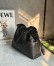 Loewe Panta Flamenco Medium Clutch Bag in Dark Brown Calfskin
