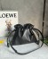 Loewe Panta Flamenco Medium Clutch Bag in Dark Brown Calfskin