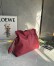 Loewe Flamenco Medium Clutch Bag in Red Nappa Calfskin