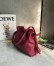 Loewe Flamenco Medium Clutch Bag in Red Nappa Calfskin
