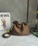 Loewe Flamenco Medium Clutch Bag in Tundra Grained Nubuck