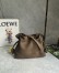 Loewe Flamenco Medium Clutch Bag in Tundra Grained Nubuck