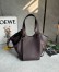 Loewe Hammock Flip Bag in Dark Chestnut Calfskin