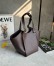 Loewe Hammock Flip Bag in Dark Chestnut Calfskin