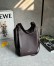 Loewe Hammock Flip Bag in Dark Chestnut Calfskin