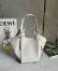Loewe Hammock Flip Bag in Light Ghost Calfskin