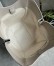 Loewe Hammock Flip Bag in Light Ghost Calfskin