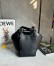 Loewe Hammock Flip Bag in Black Calfskin