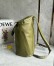Loewe Flamenco Backpack in Olive Supple Calfskin