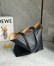 Loewe Medium Horizontal Puzzle Fold Tote Bag in Black Grained Leather