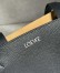 Loewe Medium Horizontal Puzzle Fold Tote Bag in Black Grained Leather