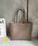 Loewe Medium Horizontal Puzzle Fold Tote Bag in Taupe Grained Leather