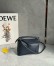 Loewe Puzzle Mini Bag in Navy Blue Soft Grained Calfskin 