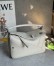 Loewe Panta Puzzle Small Bag in Light Ghost Calfskin