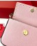Valentino Rockstud Pouch Bag in Pink Grained Leather