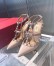 Valentino Rockstud Caged Pump 100mm In Powder Patent Leather