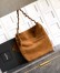 Saint Laurent Amalia Shouler Bag in Brown Suede Calfskin